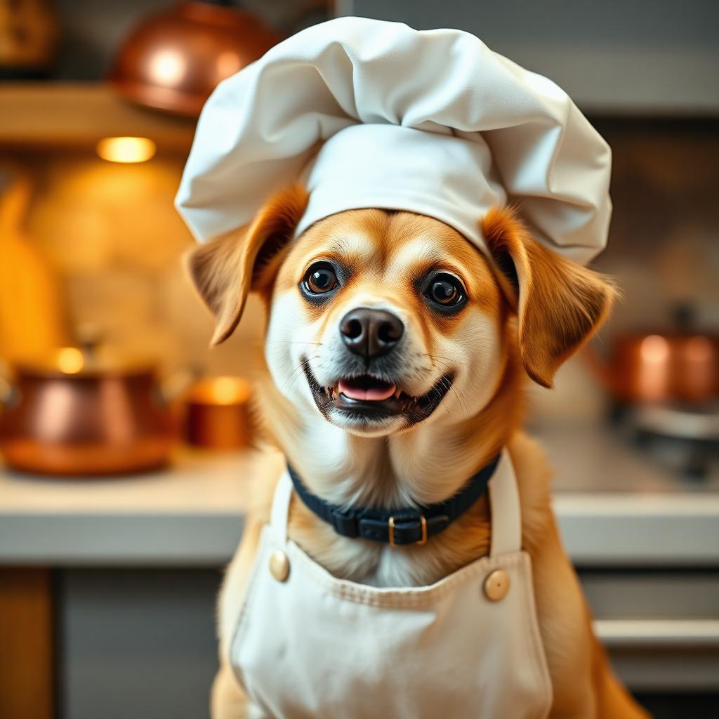 Pet portrait in the Chef scene