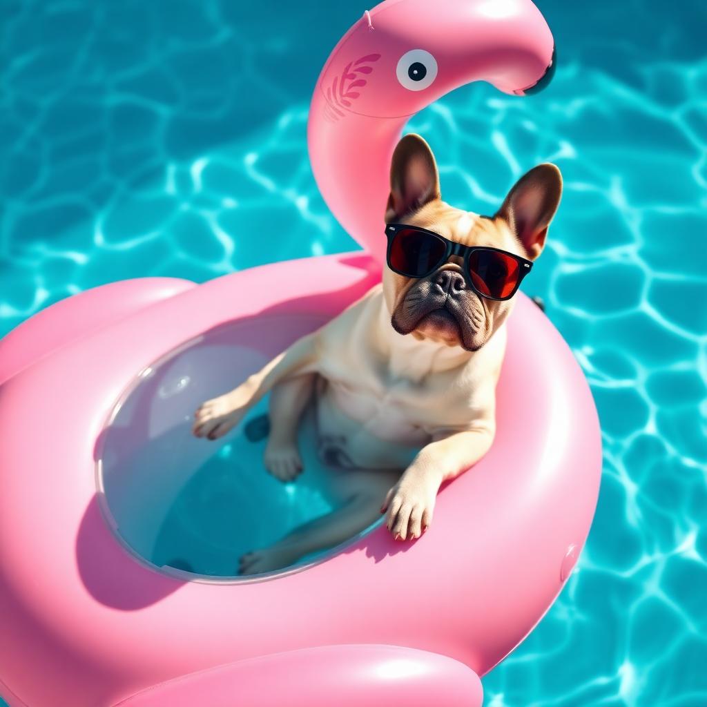 Olive in Pool Float style